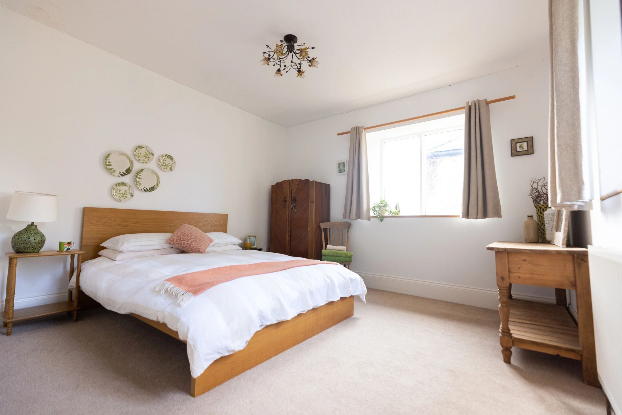 Bright, clean bedroom
