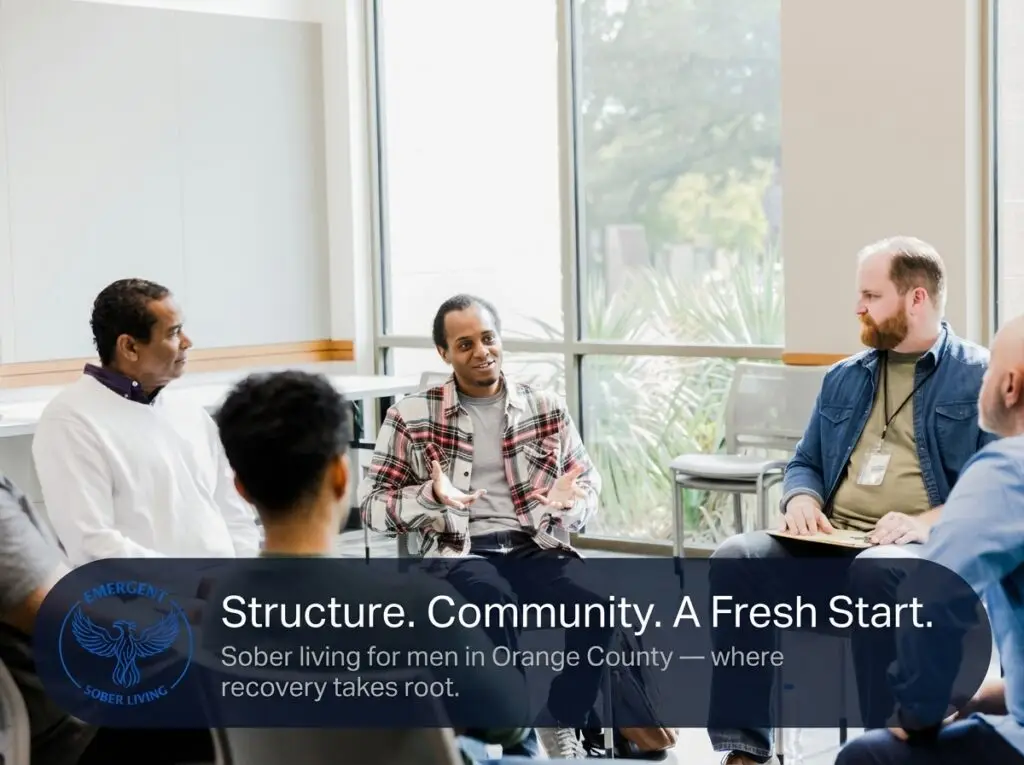 What Sober Living Really Provides After Treatment: Structure, Accountability, and Community for Men in Orange County