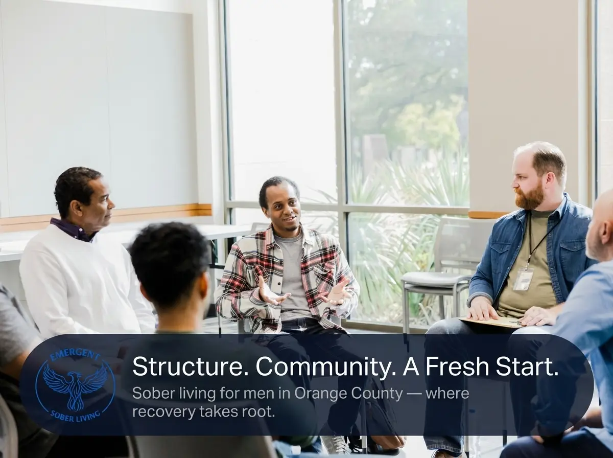 What Sober Living Really Provides After Treatment: Structure, Accountability, and Community for Men in Orange County